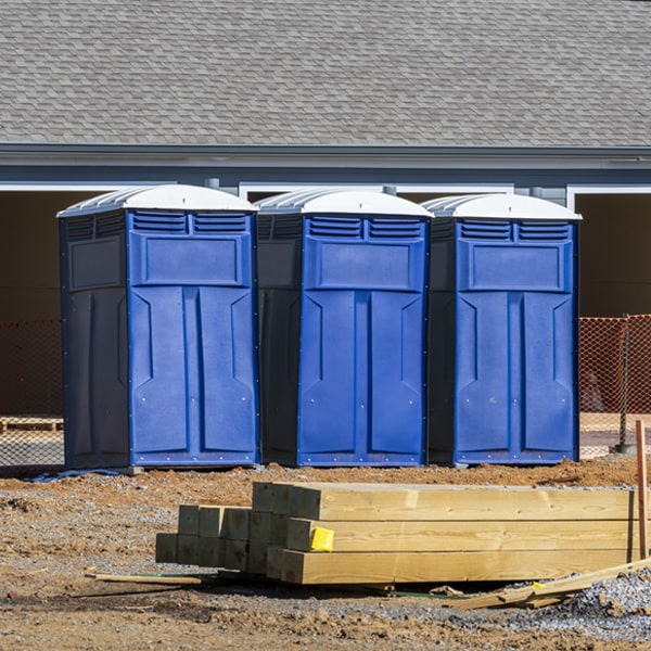 is there a specific order in which to place multiple portable restrooms in Fairfield